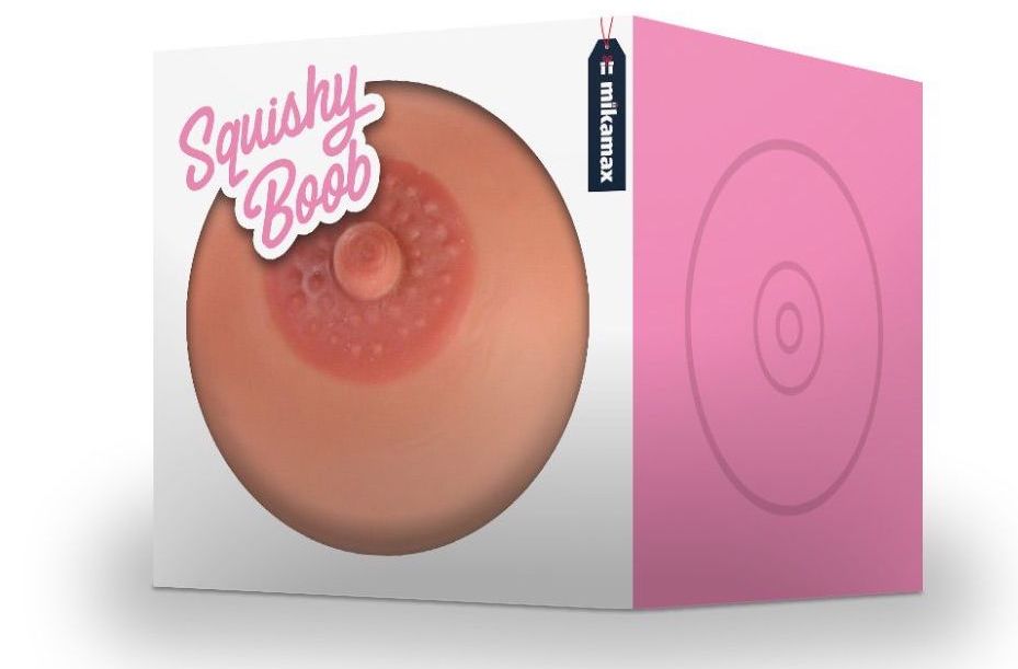 Pecho pelota de goma antiestrés en la mano - Squishy BOOB