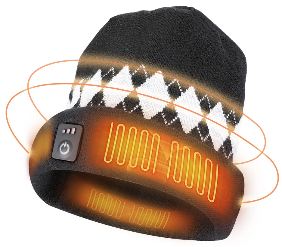 Gorro de algodón con calefacción inteligente eléctrico para invierno.