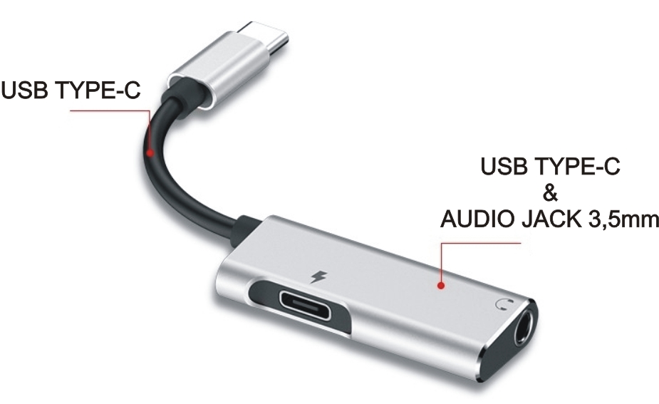 hub usb-c a audio