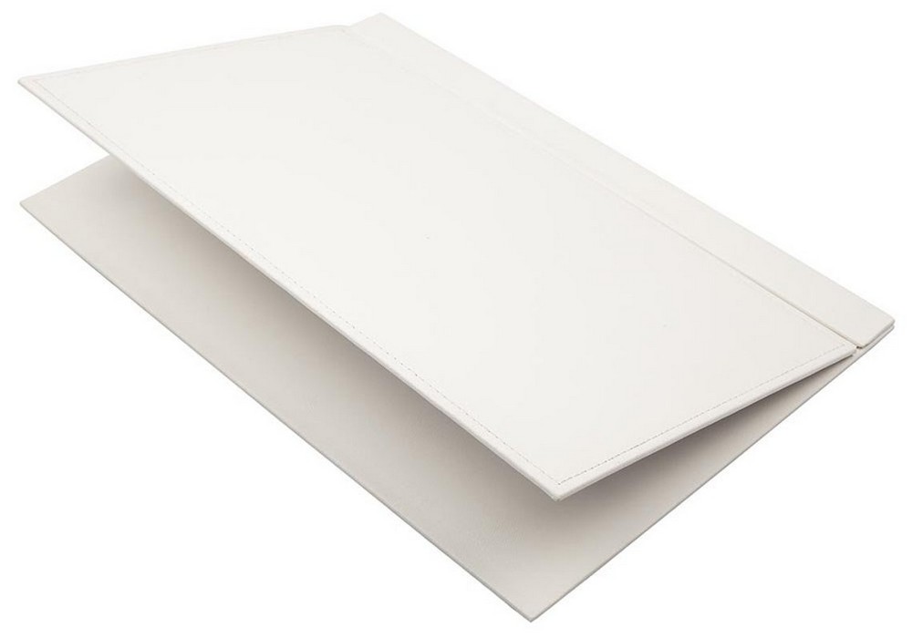 estera de mesa de cuero blanco para oficina