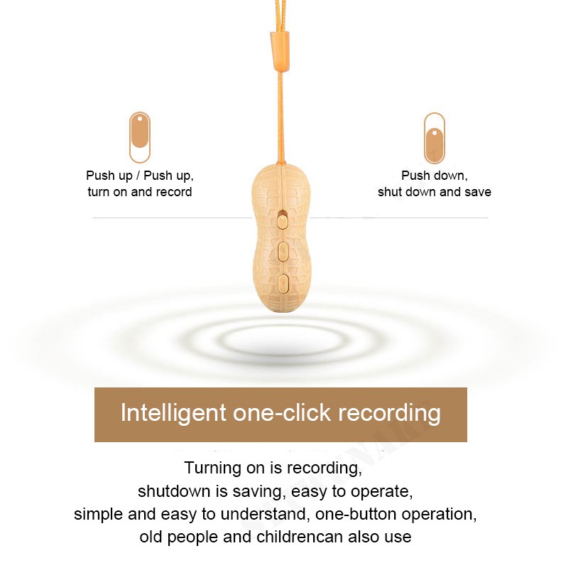 maní micro grabadora de voz espía de audio