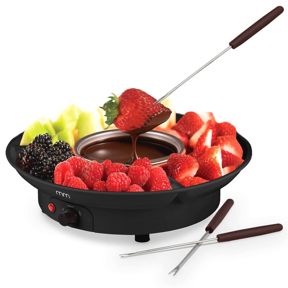 Mini olla para fondue: set para hacer fondue eléctrica de queso o chocolate