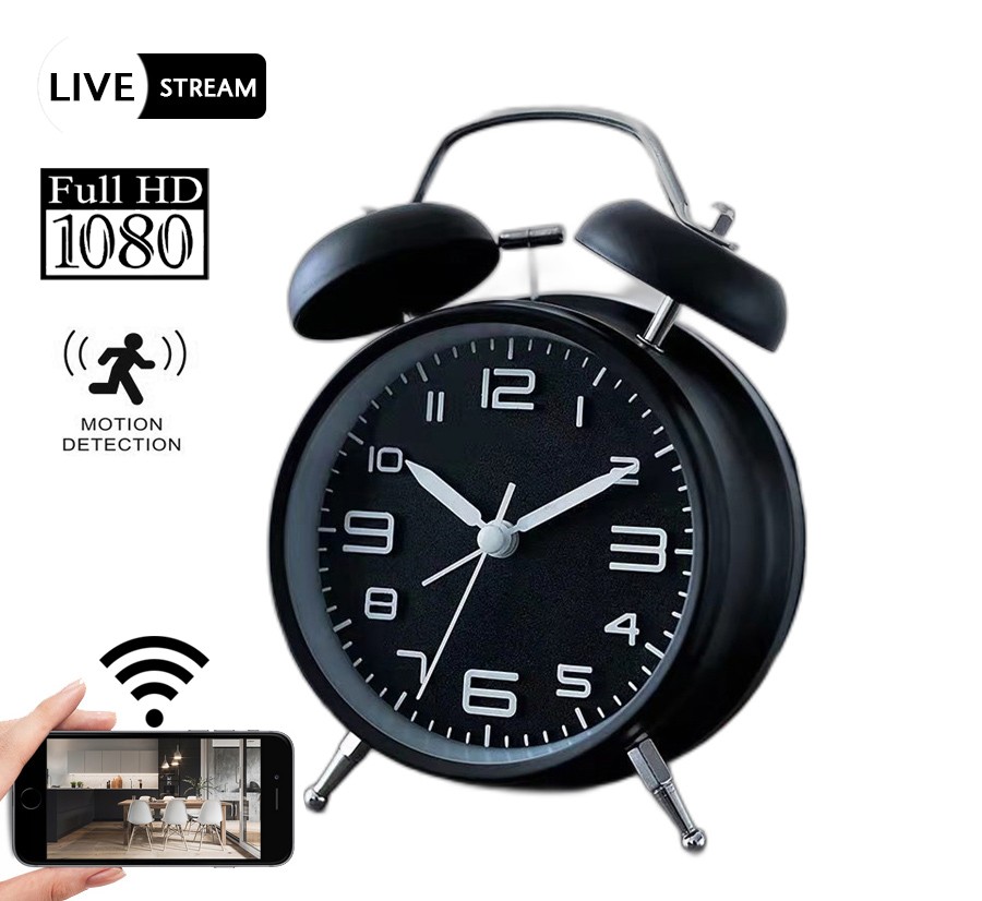 reloj analogico cam spy espionaje camara wifi full hd